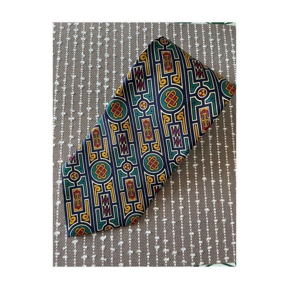 BSL Celtic Tie Collection Hand Finished Necktie Multicolor 56.5x4" - Picture 9 of 10